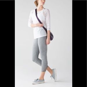 Lululemon True Self Crop II Heathered Slate OH.
